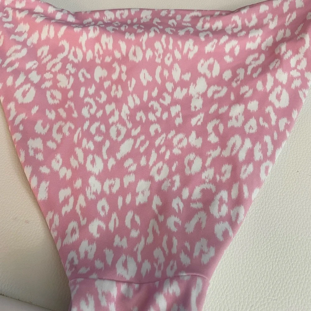 NWOT Chelsea28 pink leopard bikini bottoms - Picture 5 of 7